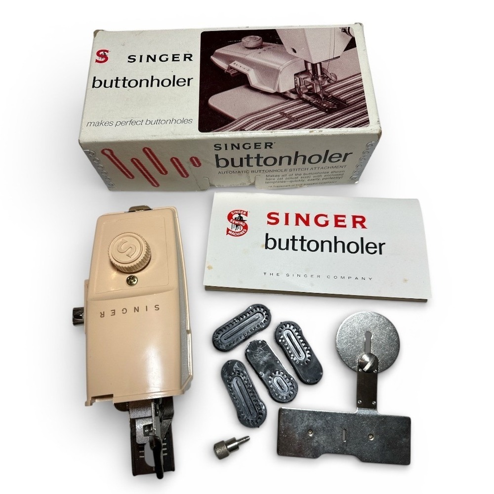 Vintage 1960 Singer Buttonholer‎ Sewing Machine Attachment No. 489500 or 489510